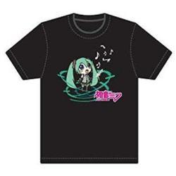 Volcaloid: Chibi Hatsune Miku Black T-Shirt